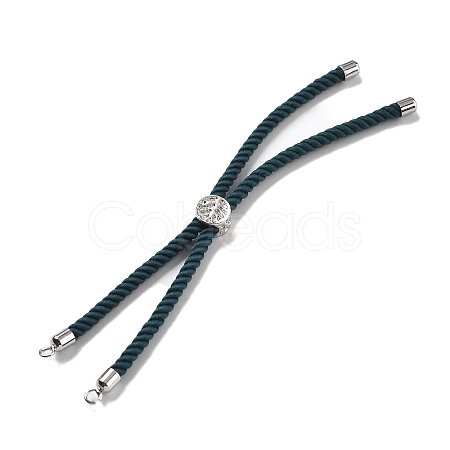 Twisted Nylon Cord Silder Bracelets DIY-B066-03P-30-1