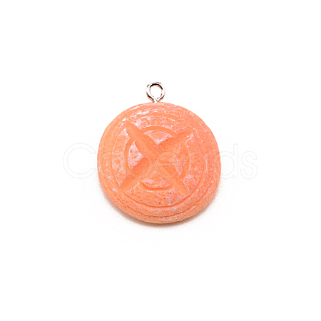 Opaque Resin Pendants RESI-CJC0017-11-1