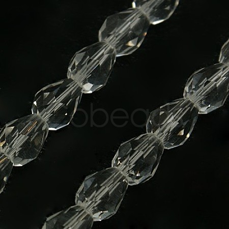 Glass Beads Strands EGLA-E010-8x12mm-09-1