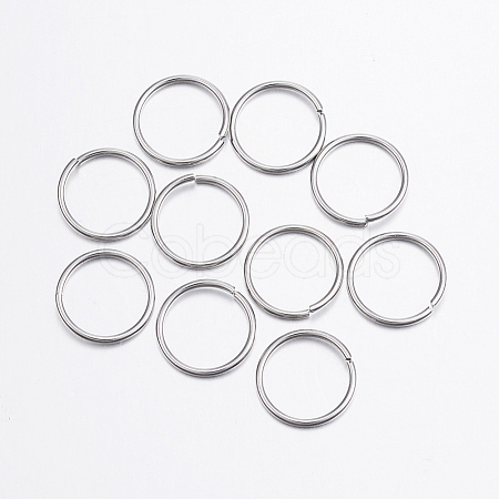 Tarnish Resistant 304 Stainless Steel Open Jump Rings STAS-P151-05-1