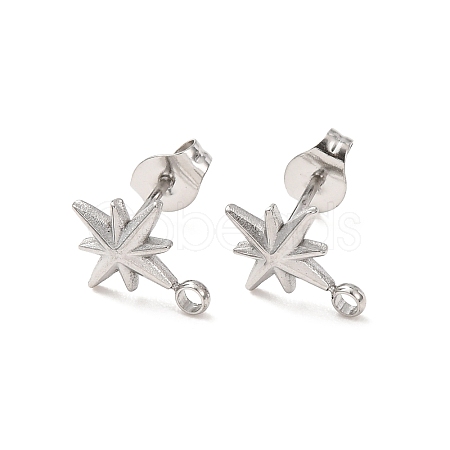 304 Stainless Steel Stud Earrings STAS-K291-13A-P-1