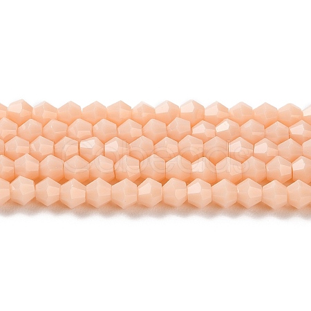 Opaque Solid Color Imitation Jade Glass Beads Strands EGLA-A039-P4mm-D06-1