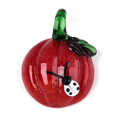 Handmade Lampwork Pendants LAMP-N034-02E-1