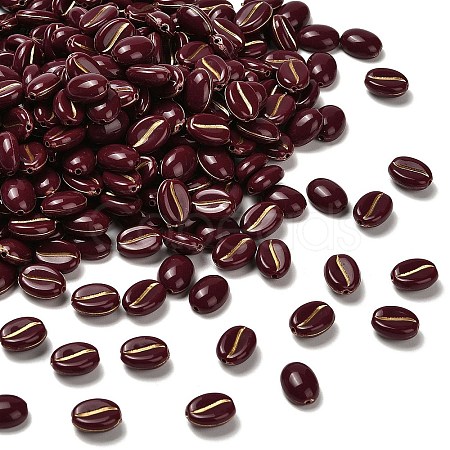 Opaque Acrylic Beads X1-OACR-Z030-01B-1