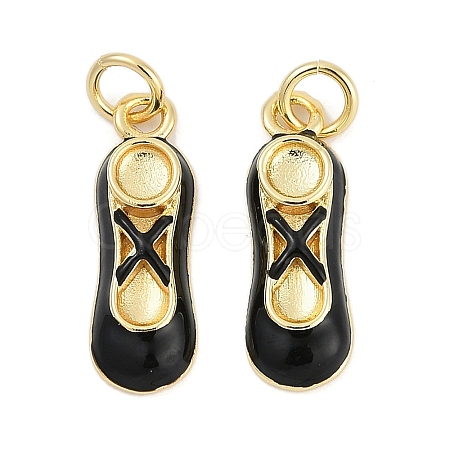 Brass Enamel Pendants KK-G522-50G-01A-1