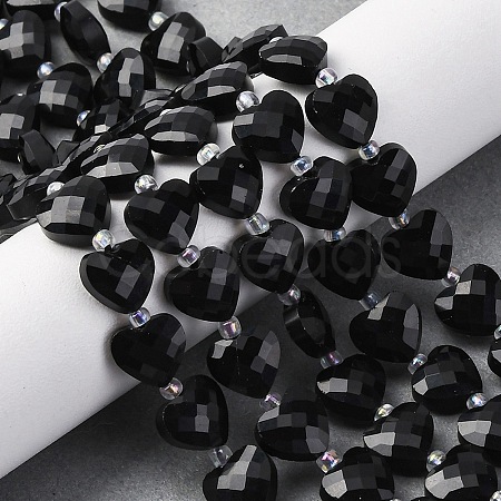 Natural Obsidian Beads Strands X-G-P570-E20-01-1