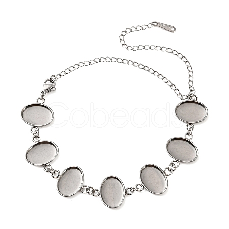 Non-Tarnish 304 Stainless Steel Bracelet Making SA-CBAFBB7-01P-B-1