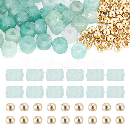 50Pcs Natural Green Aventurine Beads G-TAD0001-15B-1