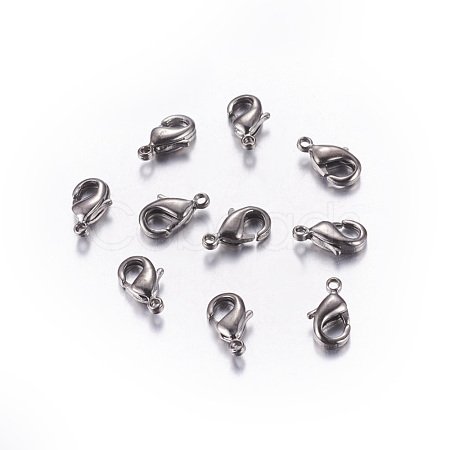 Brass Lobster Claw Clasps KK-902-B-NF-1