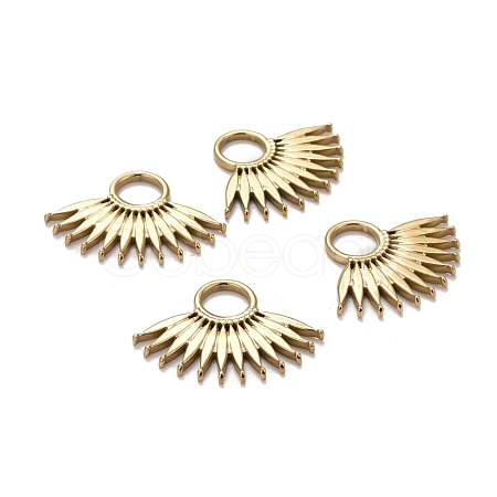 Ion Plating(IP) 304 Stainless Steel Pendants X-STAS-D177-05G-1