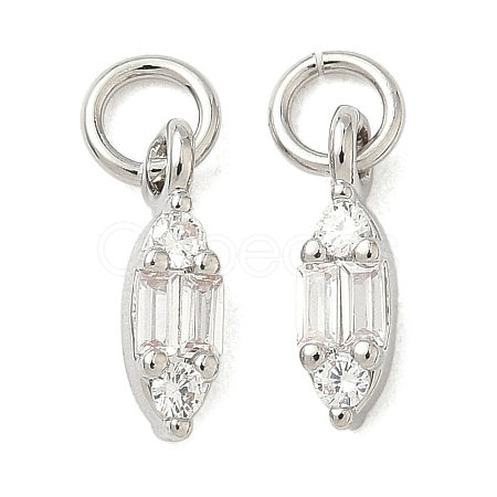 Brass Micro Pave Cubic Zirconia Pendants KK-Z120-40P-1
