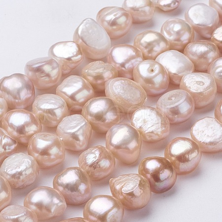 Natural Cultured Freshwater Pearl Beads Strands PEAR-P002-37-1