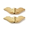 Ion Plating(IP) 304 Stainless Steel Beads, Wings, Golden, 6x21.5x3mm, Hole: 1.5mm