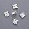 Brass Charms, Letter, Letter.M, 5x4x2mm, Hole: 1mm