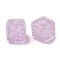 Resin Beads, with Rhinestone, Drusy Cube, Violet, 16x16x16mm, Hole: 3.6mm