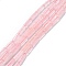 Natural Rose Quartz Beads Strands, Column, 13x4mm, Hole: 1.4mm, about 28pcs/strand, 15.20''(38.6~39.1cm)