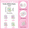 32Pcs 4 Colors Alloy Enamel Pendants FIND-TA0008-76B-4