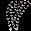 CHGCRAFT 2 Bags 2 Styles Butterfly PET Self Adhesive Laser Stickers Sets STIC-CA0001-02-1