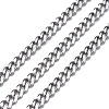 Tarnish Resistant 3.28 Feet 304 Stainless Steel Twisted Chains X-CHS-K010-02P-1