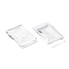 Transparent Rectangle Glass Cabochons GGLA-R025-25x18-3