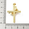 Rack Plating Brass Micro Pave Cubic Zirconia Pendants KK-F869-10G-3