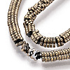 Electroplated Synthetic Non-magnetic Hematite Beads Strands G-T139-63B-3