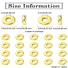 40Pcs 2 Styles Brass Spacer Beads KK-CJ0002-21-9