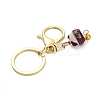 Fortune Cat Porcelain Pendant Keychain KEYC-G064-03H-3