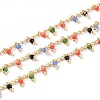 Handmade Glass Beaded Chains CHC-K008-B13-3