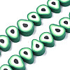 Handmade Polymer Clay Bead Strands CLAY-S091-004A-01-1