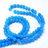 Baking Paint Imitation Jade Glass Round Bead Strands X-DGLA-Q021-6mm-13-3