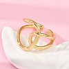 Hollow Brass Open Cuff Rings for Women RJEW-G343-08G-3