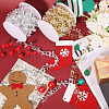 2 Rolls 2 Colors Plastic Diamond Beaded Trim OCOR-CA0001-32-4