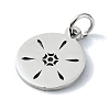 Non-Tarnish 304 Stainless Steel Charms STAS-C097-46P-03-2