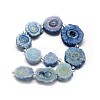 Natural Druzy Quartz Crystal Beads Strands G-F582-A08-2