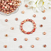 3 Bags Printed Wooden Dyed Beads WOOD-SC0002-20-3