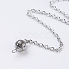 Chakra Natural/Synthetic Mixed Stone Coil Dowsing Pendulums G-E436-01-7
