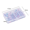 497Pcs 5 Style Rainbow ABS Plastic Imitation Pearl Beads OACR-YW0001-07C-5