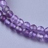 Natural Amethyst Beaded Necklaces NJEW-K114-A-A21-2