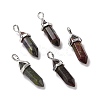 Natural Dragon Blood Pointed Pendants G-K329-48P-1