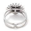 Ion Plating(IP) 304 Stainless Steel Ring RJEW-B059-01P-01-3