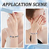 48Pcs 6 Colors Minimalist Spring Chains Stretch Bracelets Set TWIR-SC0001-01-5