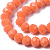Opaque Solid Color Glass Beads Strands X-EGLA-A034-P6mm-D20-3