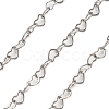 304 Stainless Steel Heart Link Chains CHS-A016-34A-P01-1