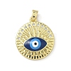 Brass Micro Pave Clear Cubic Zirconia Pendants LS-KK-F905-22G-01-1