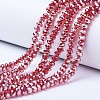 Electroplate Glass Beads Strands EGLA-A034-T4mm-C04-1