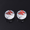 Plating Transparent Acrylic Beads X-MACR-T032-03D-2