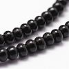 Natural Black Onyx Beads Strands G-P161-19-4x2mm-3