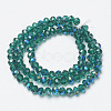 Electroplate Glass Beads Strands EGLA-A034-T4mm-I15-2