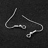 304 Stainless Steel Earring Hooks X-STAS-L258-001B-S-3
